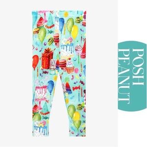 Posh Peanut | "Happy Birthday" Party Balloons Bamboo Pajama Pants | Size 2T